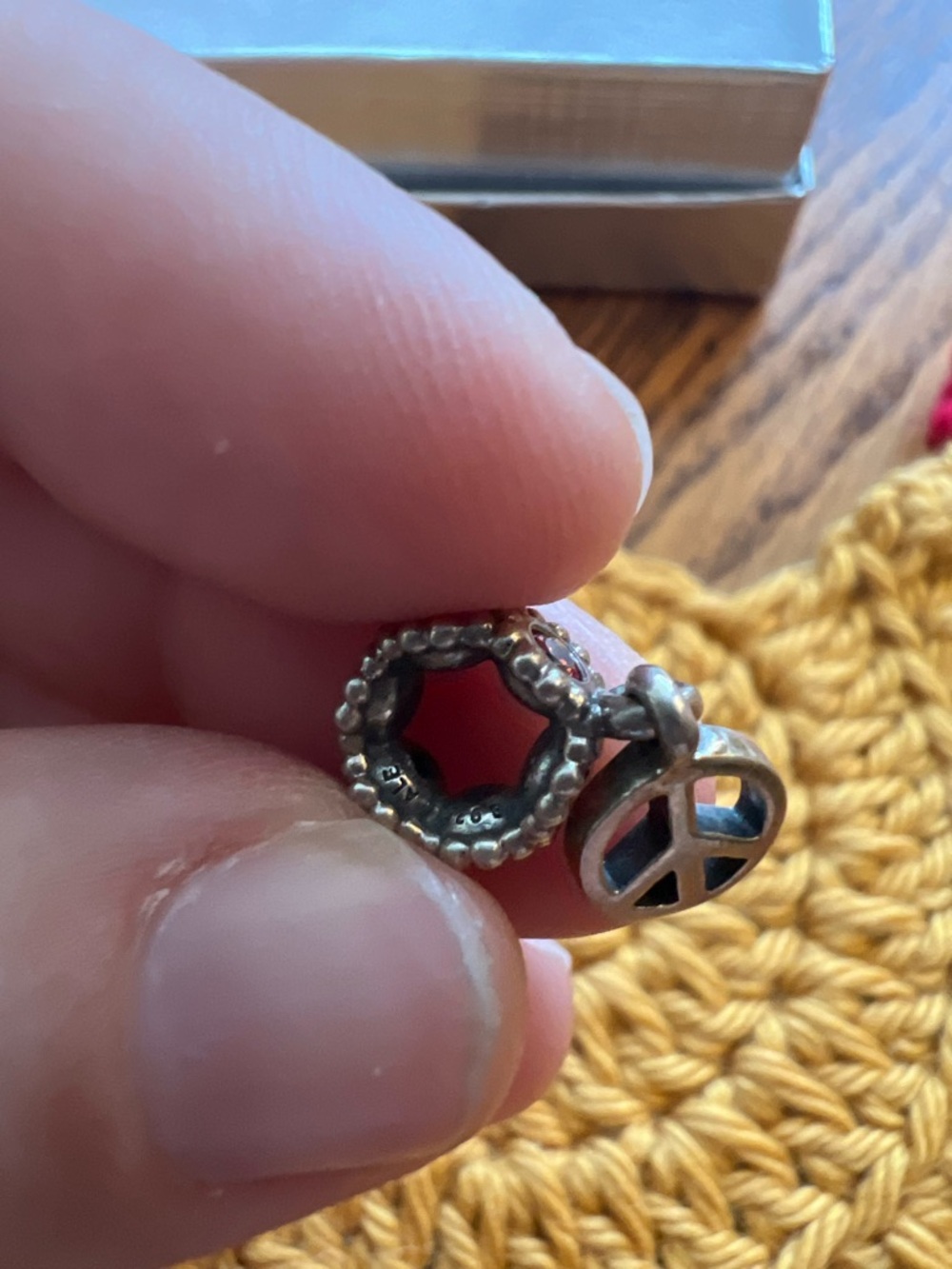Peace Sign Pandora Charm - Picture 2 of 2